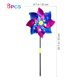 thumbnail image 5 of EeaseMX STOBOK - 8 piezas de molino de viento de plástico brillante y colorido, juguete para decoración de fiestas, para jardín, césped, regalos para niños, 5 of 8