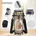 thumbnail image 6 of HUISEFOR Capybara Print Kids Backpack Set 4 Pcs Cartoon Breathable Kids School Bag with Lunch Box, Pencil Case and Water Bottle Cover for Capybara Lover Kids, 6 of 8