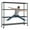 4-Tier Black-59"W x 76" H x 24" D, variant on UBesGoo 5-Tier Steel Shelving Unit with Wheels, 46"W  Storage Shelving Rack, Heavy Duty Adjustable Wire Shelf, 46"W x 72" H x 18" D