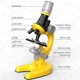 thumbnail image 2 of Microscope Kit for Kids 100X 400X 1200X Student Microscope for Beginner Science Kits Educational Toy for Children, 2 of 4