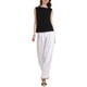 thumbnail image 2 of INSPIRAR CHIC Blusa sin mangas de cuello redondo con hombros fruncidos para mujer XL negra, 2 of 5