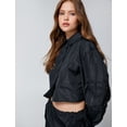 thumbnail image 2 of Crop Shirt Long Sleeve Pocket Detail Elastic Cuffs, 2 of 5