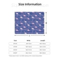 thumbnail image 5 of Yiaed Flamingo Print Blanket Throw Blanket Soft Cozy Flannel Blanket for Home Bed Sofa Couch Chair-60"x50", 5 of 6