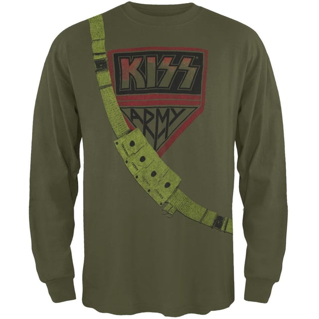 Kiss - T-Shirt à Manches Longues Juvénile Premium Armée Kiss