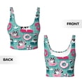 thumbnail image 4 of Yiaed Swimming Bulldog Print Ladies Waistcoat Women Sports Vest Vest Sports Women Sports Top Yoga Vest for women-X-Large, 4 of 8