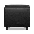thumbnail image 5 of Simpli Home Avalon Faux Air Leather Rectangular Storage Ottoman in Black, 5 of 16