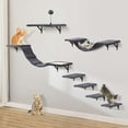 thumbnail image 1 of Set de Escalador para Gatos Sobly con Estantes, Perchas y Puente Montados en la Pared, 1 of 6