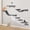 dark grey, variant on Wall-mounted Cat Climber Set Dark Grey Wood Indoor Cat Furniture