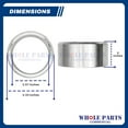thumbnail image 2 of Commercial Washer Sleeve SS Shaft Seal C60 2.0 Part# F8312009P - Replacement & Compatible with Some Speed Queen Washing Machines, 2 of 7