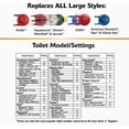 thumbnail image 5 of (3 pack) Korky Toilet Flapper Red Rubber For Universal, 5 of 6