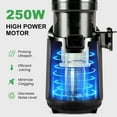 thumbnail image 3 of Ventray Slow Press Masticating Juicer with 5.1" Wide Feed Chute, Extra screw replacement, Includes Free Extra Auger - Black, 3 of 9