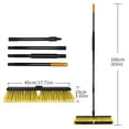 thumbnail image 4 of LandHope Push Broom for Outdoor,17.7"Wide Heavy-Duty Floor Scrub Brush Garage Broom, Yellow, 4 of 7