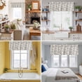 thumbnail image 5 of Retro Valance Curtain for Windows Nature Tree Branches Texture Colored Birds Rustic Linen Rod Pocket Curtain Valances Short Window Treatments Panels for Kitchen Bathroom Laundry Basement 60 x 14 Inch, 5 of 9