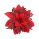 thumbnail image 1 of Flor artificial, decoración de plástico con purpurina, adorno de belleza rojo rojo, 1 of 7