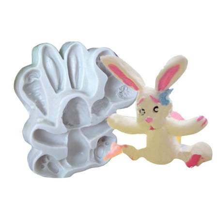 

Silicone Bunny Bakeware Easter Cake Mould Cartoon Bunny DIY Baking Tools