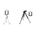 thumbnail image 2 of facefd Portable Small Phone Camera Tripod Compact Aluminum Handle mini metal tripod Universal Cellphone Mount Stand Holder, 2 of 9