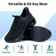 thumbnail image 5 of JOYFON Womens Slip on Walking Shoes Comfortable Running Tennis Shoes Athletic Gym Workout Jogging Fashion Sneakers Black Size 8.5, 5 of 7