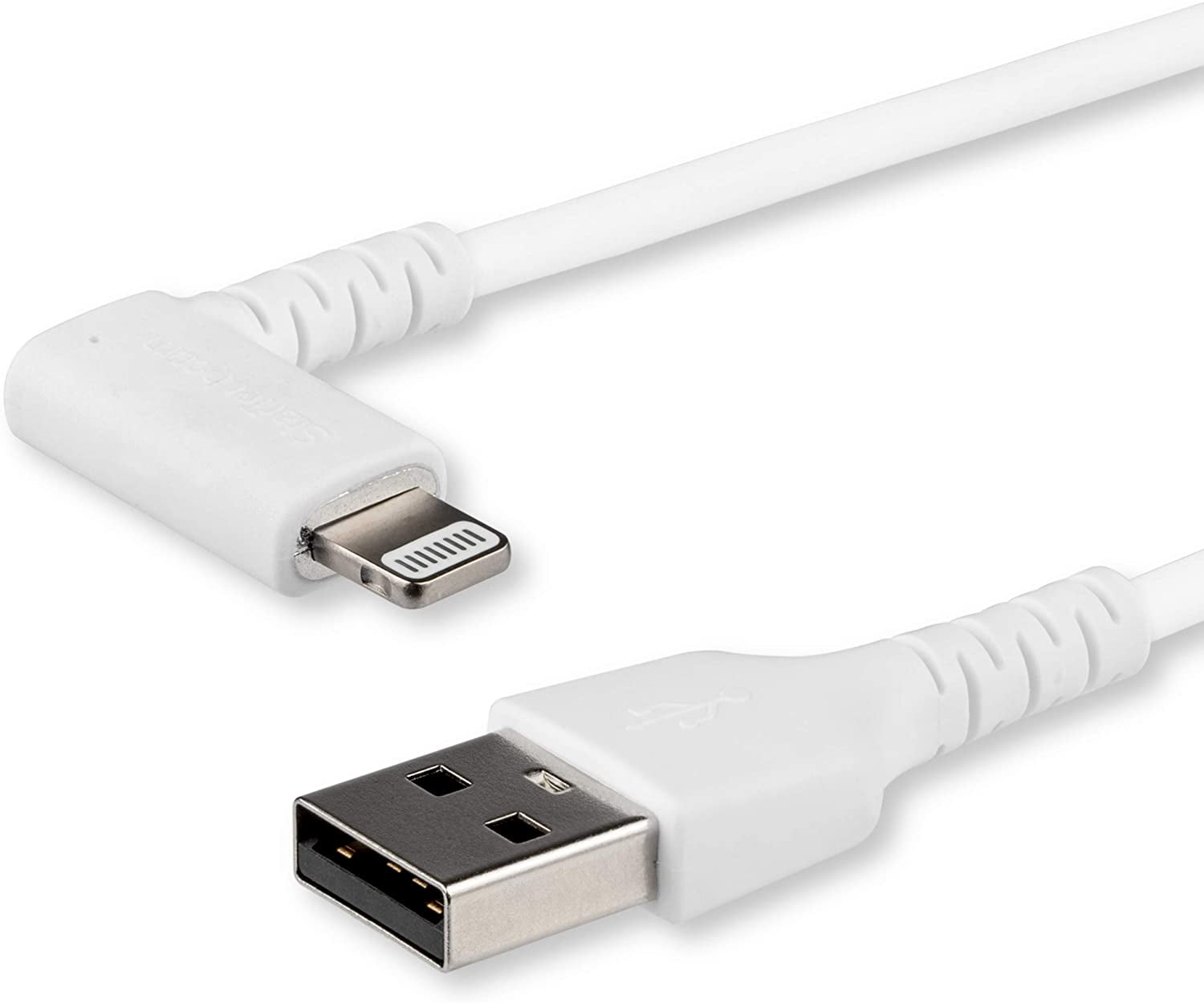 2m / 6.6ft Angled Lightning to USB Cable Heavy Duty MFI Certified