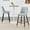 Light Gray&Black Legs*2, variant on LUFTUT Bar Stools Set of 2, Counter Height Barstools with Back, Modern Faux Leather Kitchen Stools, 27" Gray&White Barstools with Stable Metal Legs for Small Spaces, Kitchen Island, Coffee Corner