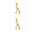 thumbnail image 3 of QualitChoice 1 Paire de Chaussettes Hautes pour Femmes 52 cm Style Preppy Jaune Vif 2Set, 3 of 6