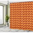 thumbnail image 4 of Ambesonne Vintage Shower Curtain, Symmetrical Drop Shapes, 69"Wx75"L, Dark Orange Maroon, 4 of 4