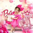 thumbnail image 5 of Balloon Bouquet D Dywarm Princess Crown Pink Set de 5 piezas, 5 of 5