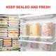 thumbnail image 5 of Advancent Contenedor de cereales, tarro de almacenamiento de 240ML, latas selladas, caja de comida de gran capacidad, plástico ligero para Almacenamiento y organización del hogar, 5 of 6