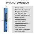 thumbnail image 2 of Yeacher SEQURE Mini Electric Soldering Iron with LED Digital Display Intelligent Soldering Iron Kit with 19V Power Supply Adapter and 4 Iron Heads Blue Plug, 2 of 7