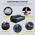 thumbnail image 4 of Bellemave 66" Queen Pull Out Sofa Bed, Convertible Velvet Sleeper Sofa Bed, 3-in-1 Pull-Out Futon Loveseat with Side Pocket for Living Room, Office, Apartment, Hide Bed Fold Out Sofa&Couch (Gray), 4 of 8