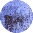 thumbnail image 1 of Ahgly Company Indoor Round Oriental Blue Industrial Area Rugs, 8' Round, 1 of 4