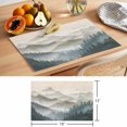 thumbnail image 6 of Spring Mountains Placemats Set of 12, Water Ink Painting Forest Nature Scenery Non-Slip Place Mats Washable Table Mats for Kitchen Dining Table Decorations Indoor/Outdoor, 6 of 9
