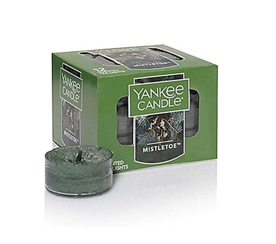YANKEE CANDLE Mistletoe Set of 12 Scented Tea Lights