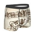 thumbnail image 3 of Junzan Cows On The Farm Mens Underwear Boxer Briefs For Men’s - Small, 3 of 9