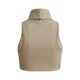 thumbnail image 4 of Top sin hombros de punto acanalado ajustado para mujer: bralette sensual de cuello alto para fiestas y salidas nocturnas, 4 of 5