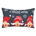 thumbnail image 1 of Fotbe Cute Christmas Gnomes (2) Funda de Almohada Decorativa Estilo Occidental, Lujo en Algodón, Fundas para Almohadas King, Cojín Estampado para Decoración del Hogar-20"x30", 1 of 6