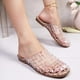 thumbnail image 4 of Amzcrzy Zapatos de mujer,Zapatos de mujer,Zapatillas de mujer, Chanclas planas de verano para mujer, de gelatina de cristal, informales, para playa Sandalias Mujer Zapatillas De Casa, 4 of 8