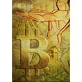 thumbnail image 2 of Hunziker, Steve 14x18 Black Modern Framed Museum Art Print Titled - Bitcoin Deco IX, 2 of 4