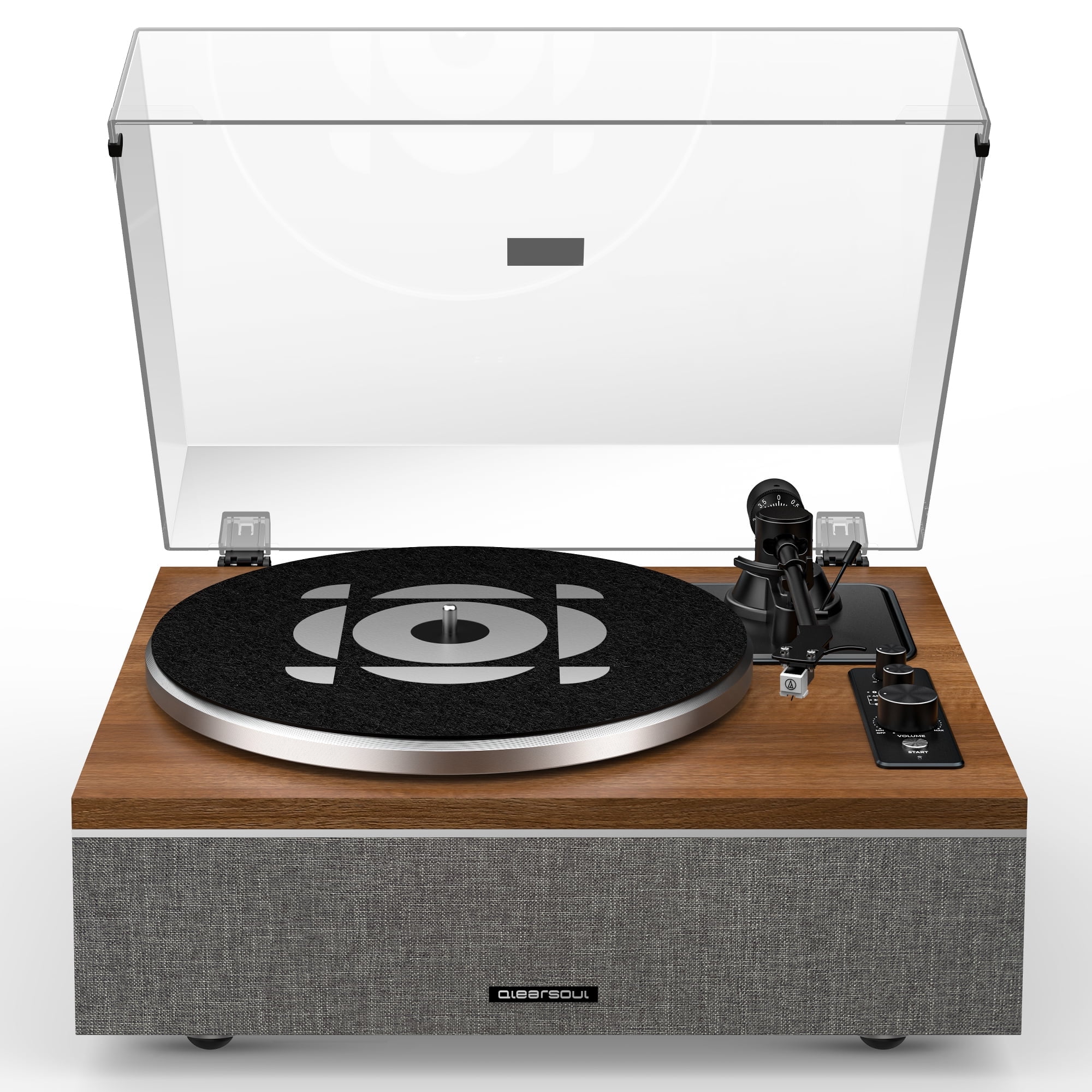 Arkrocket Huygens Bluetooth Record Player, High Fidelity, Built-in Speakers, Vinyl Turntable, Magnet Cartridge, Aux-in