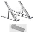 thumbnail image 1 of Laptop Stand for Desk, Adjustable Laptop Riser ABS+Silicone Foldable Portable Laptop Holder, Ventilated Cooling, 1 of 1