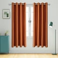 thumbnail image 2 of Nvzi Cortinas largas y gruesas para ventanas - naranja 132*244cm 1 pieza, cortinas opacas para ventanas de dormitorio, tela de poliéster, cortinas que bloquean la luz para la decoración del hogar., 2 of 5