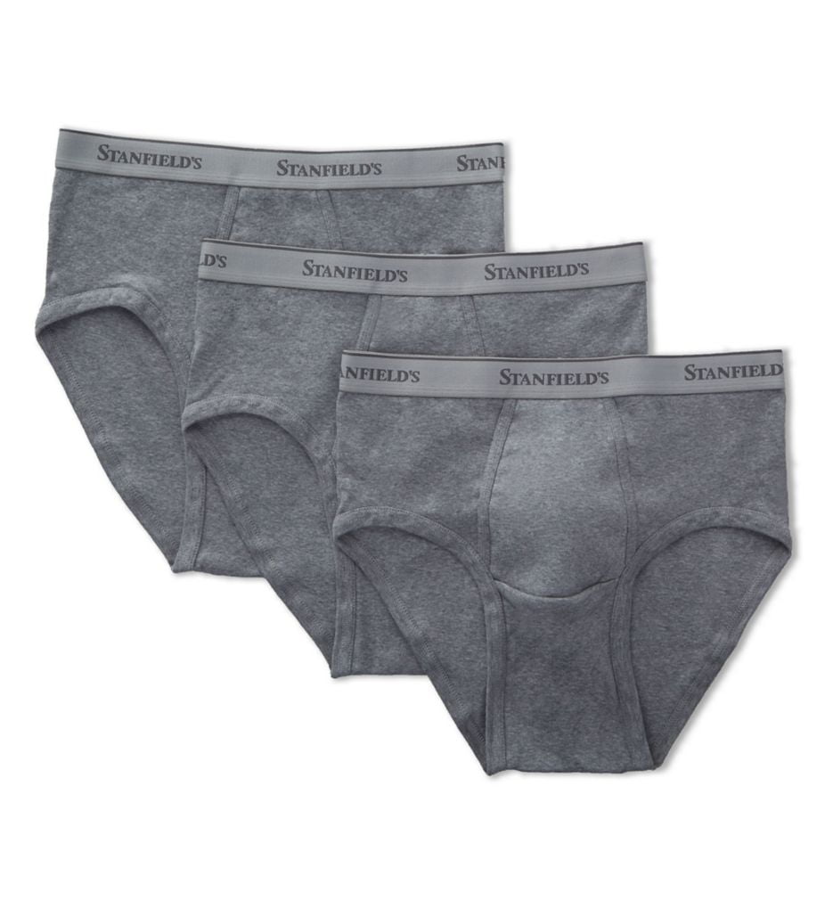 Stanfield's Men's 3 Pack Premium Cotton Regular Rise Briefs