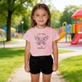 thumbnail image 2 of Gunia Girls Tshirts Cute Butterfly Graphic Fashionable Short Sleeve Casual Tees Shirts Soft Breathable Youth Tops Pink 12-13 Years, 2 of 5