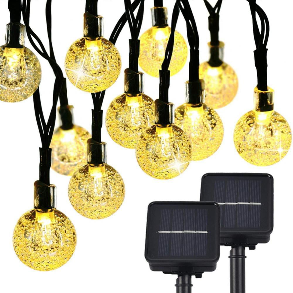 Details about   21.3Ft 30 LED Solar String Ball Lights Outdoor Garden Yard Decor Lamp Waterproof 
