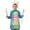 Colorful Watercolor Stripe, variant on Rainbow Tie Dye Cloud Pattern Kids Aprons for Girls and Boys,Adjustable Neck Strap Toddler Aprons for Kids Cooking Baking