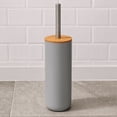 thumbnail image 3 of Gray Toilet Brush and Holder Set Padang with Bamboo Top - Stylish Bathroom Cleaning Solution for Modern Homes, 3 of 7
