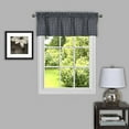 thumbnail image 2 of Achim Sydney Rod Pocket Light Filtering Curtain Valance, Grey, 58" x 14", 2 of 4