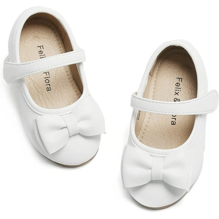 Toddler Little Girl Princess Dress Shoes-Mary Jane Flats for Girl Party School Shoes.
