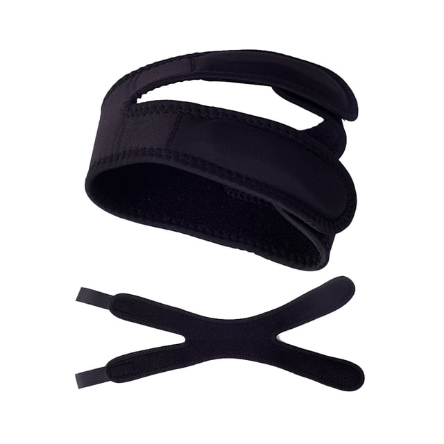 Qarigey Baloncesto Fútbol Soporte de rodilla Brace Cinturón de rótula ajustable Protector de rótula a prueba de golpes Accesorios de Cuidado de los pies Negro