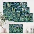 thumbnail image 4 of Designart ' Natural Green Leaves Exotic On Dark I ' Tropical Canvas Wall Art Print, 4 of 4