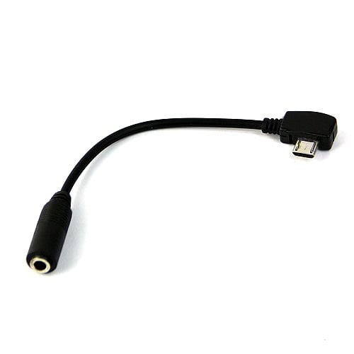 Waterwood Noir Micro USB Jack vers 3,5 mm Casque Adaptateur prise écouteur  Câble audio 